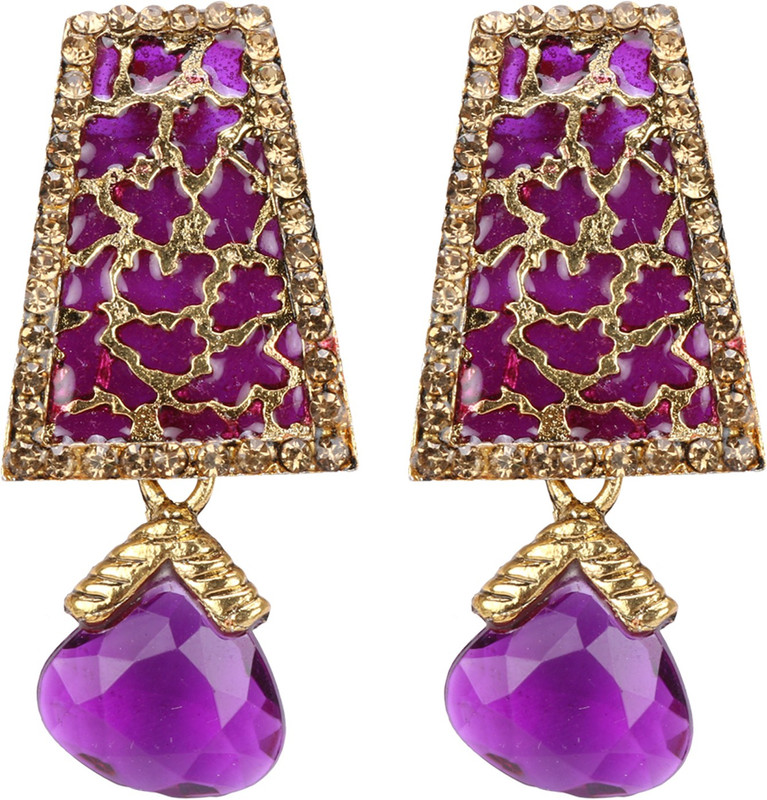 shayma shayma Ethnic Tear Drop Earring Metal Tunnel Earring