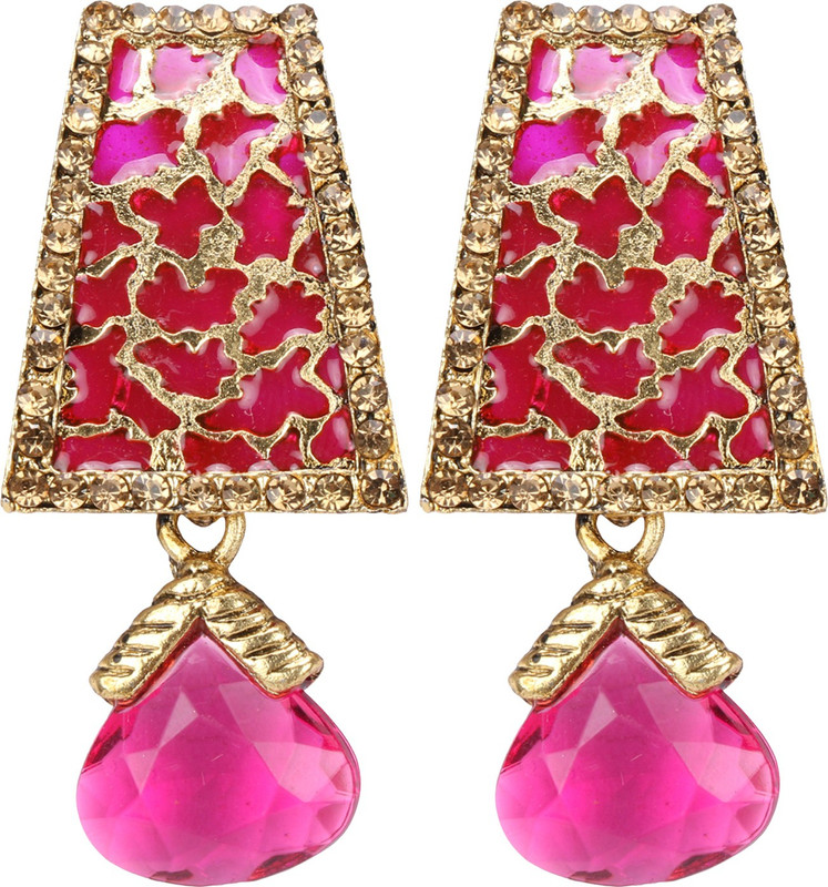 shayma shayma Ethnic Tear Drop Earring Metal Tunnel Earring