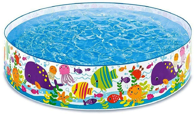 b bros Inflatable toys Underwater Fun Swimming Pool- 6 Feet Inflatable Pool(Multicolor)
