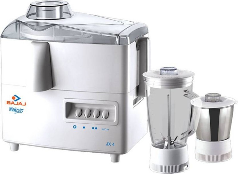 Bajaj AJAJ_JX4 450 Juicer Mixer Grinder(White, 2 Jars)