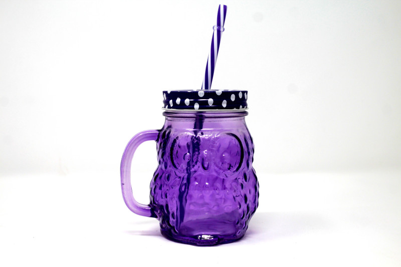 hkc house My Bottle mason jar with lid and straw(500 ml)for your favorite drink/ jars for beverage/gift/gift for your love ones/jars/mason jar mug/Christmas gift/new year gift/return gift Glass Mug(500 ml)