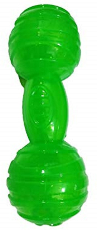 aquapetzworld Dumbbell Squeaky Fun Toy For Puppy/Dog/Pet, For Personal Rubber, Plastic Chew Toy, Ball, Plush Toy, Fetch Toy, Squeaky Toy, Training Aid, Training Aid For Dog & Cat