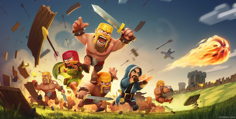 clash-of-clans gaming poster 12 x 18 inch Paper Print(18 inch X 12 inch, rolled)