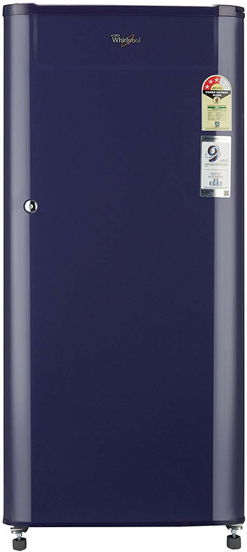 Whirlpool 190 L Direct Cool Single Door 3 Star Refrigerator(Solid Blue, 200 GENIUS CLS PLUS 3S)