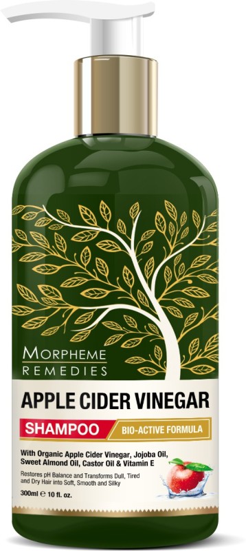 Morpheme Remedies Apple Cider Vinegar Shampoo (No Sule, Paraben or Silicon), 300ml - Transforms Dull, Tired & Dry Hair into Soft, Smooth & Silky(300 ml)