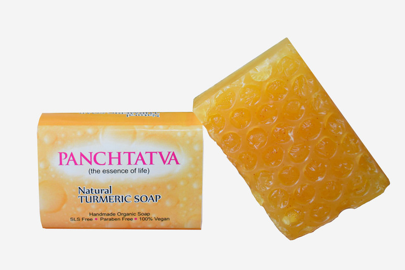 panchtatva Natural Turmeric handmade organic soap(3 x 110 g)