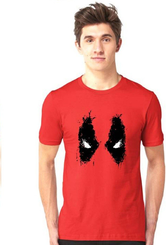 printbharat Printed Men's Round Neck Red T-Shirt
