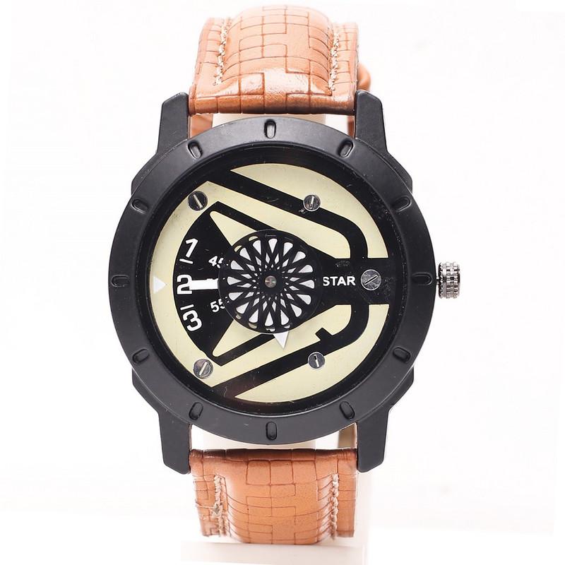 next vision Black & Lite Yellow Chronograph Pattern Unique Analog Watch ST -0010 Men Fashion Black watch Analog Watch  - For Men