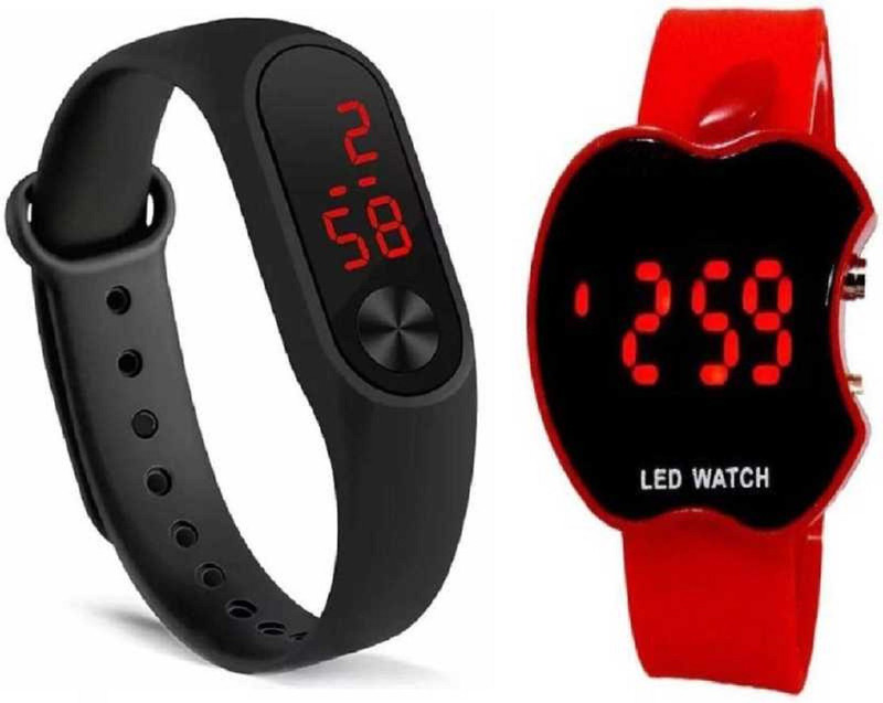 azre new beautiful kids web led light digital combo watch for boys Digital Watch  - For Men