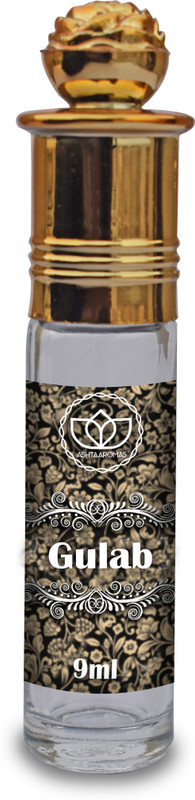 ASHTAAROMAS Gulab Attar Alcohol Free, Unisex Perfumes (9 ml) Herbal Attar(Rose)