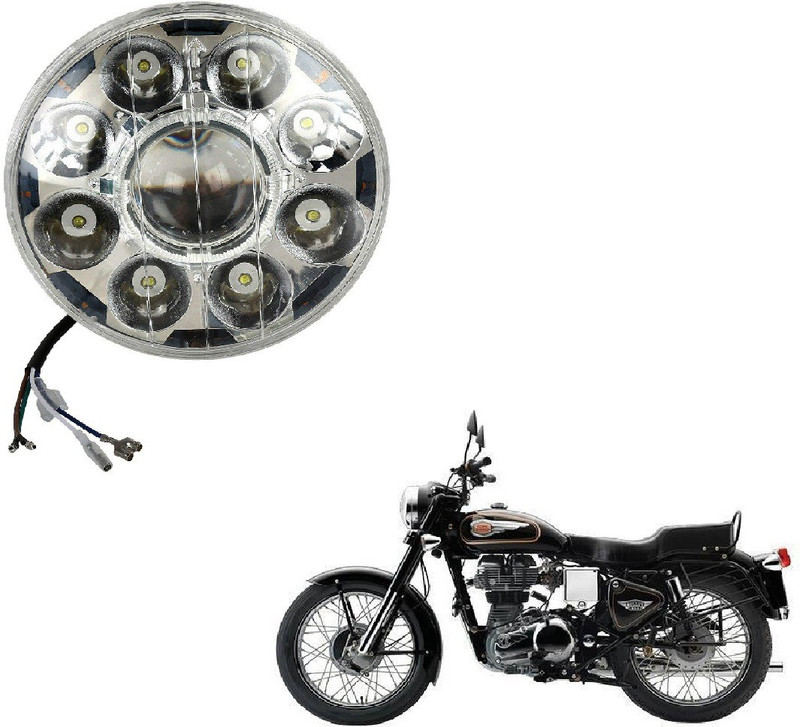 Buy HAP 8 LED light headlight for Royal Enfield Bullet Standard