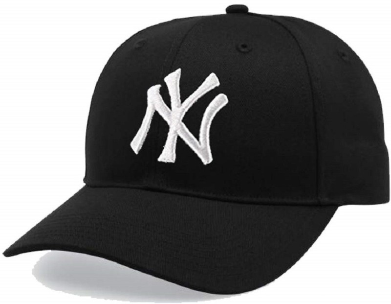 peter india Solid Cotton Baseball Embroidered NY Logo Cap