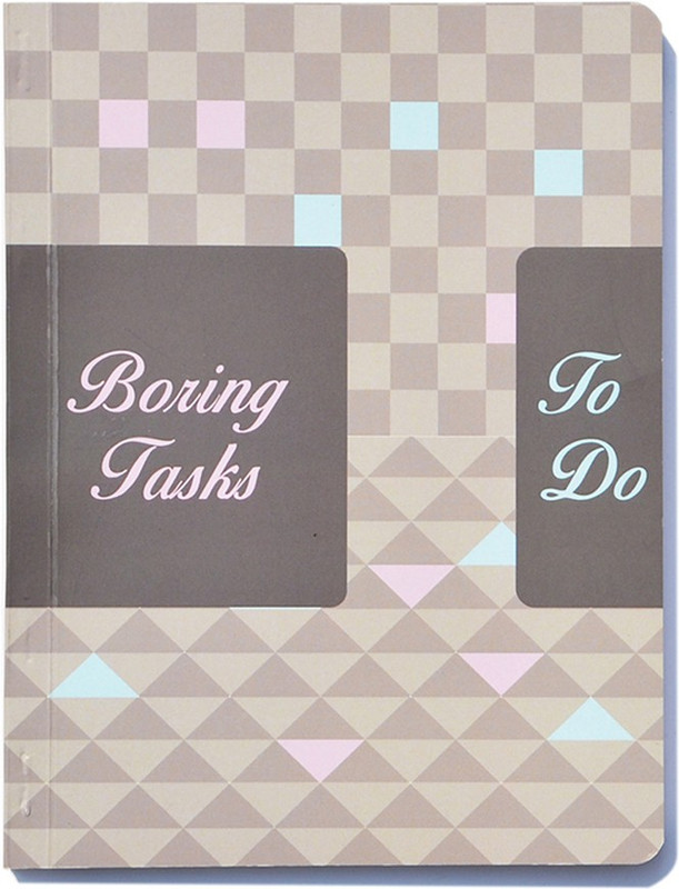 neotericbloom A5 Note Book(Notebook/Diary Boring Tasks To Do, Soft Cover, Ruled, 80 GSM, 100 Pages, A5 (8.1"X 5.7") Inches (Multi-Colour), Multicolor)