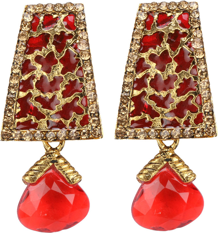 shayma shayma Ethnic Tear Drop Earring Metal Drops & Danglers