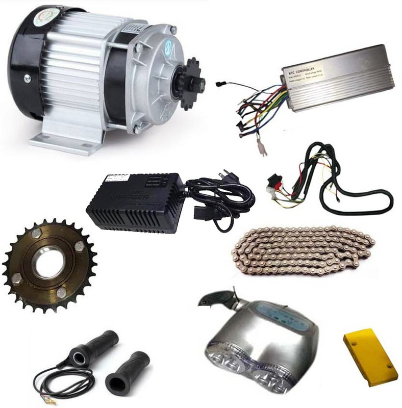 naksautomation 48v 750watt Bldc Gear Motor Kit With Charger Automotive Electronic Hobby Kit