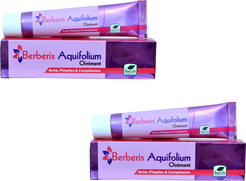 NEWLIFE BERBERIS AQUIFOLIUM OINTMENT-FOR ACNE PIMPLES AND COMPLEXION(PACK OF 2)(50 g)