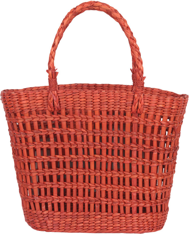 habereindia Women Orange Tote