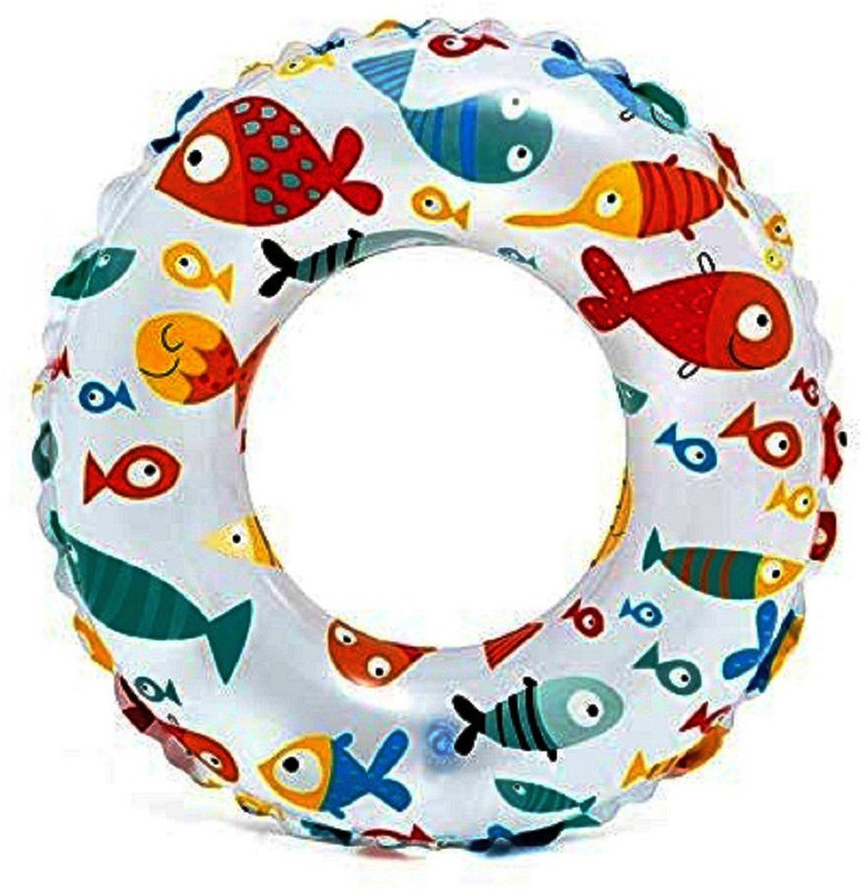 b bros new inflatable toys Lively aquarium Print Swim Rings - Circle, Multi Color Inflatable Pool Accessory(Multicolor)