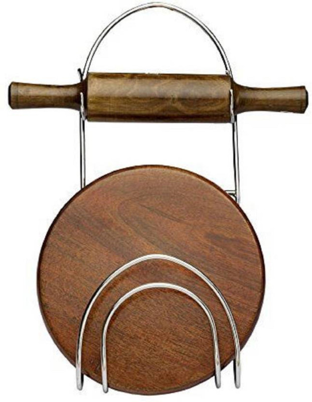 woms CHAKLA BELAN STAND Stainless Steel Kitchen Rack (Silver) ck-9 Steel Kitchen Rack(Steel)