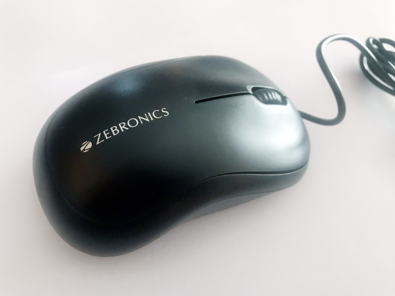 Zebronics ZEB-COMFORT+ Wired Optical Gaming Mouse(USB 2.0, Black)