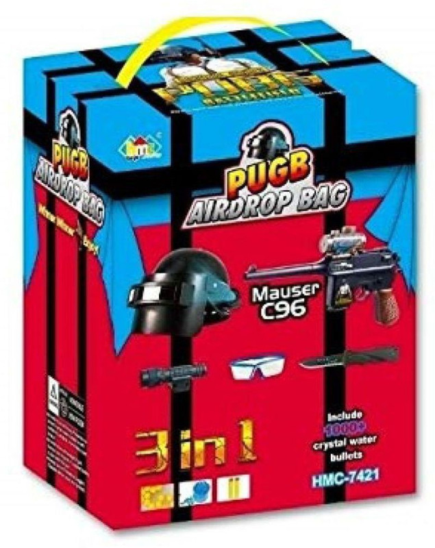 vezol Pub G Player Battle Ground Toy Series Airdrop Bag Complete Combat Set(Multicolor)