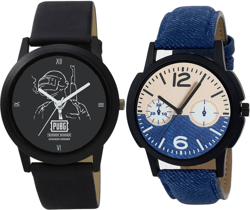 Buy NEUTRON Treading Formal PUBG Army Analog Black And Blue Color