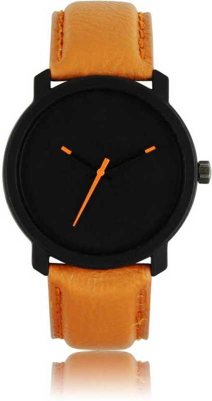 hensicreation LORE-20 Black-Orange color Dial analogue Watch men Analog Watch  - For Men