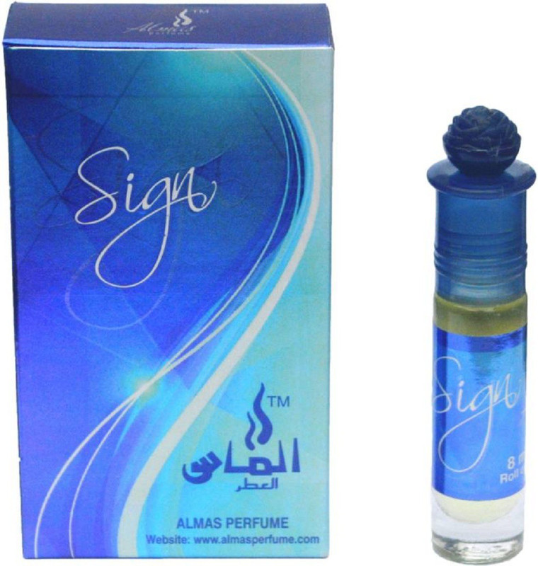 Almas Sign Pocket Perfume. Eau de Parfum - 8 ml Pack of 2 (For Men & Women) Herbal Attar(Floral)