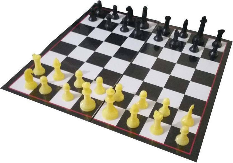 jmo27deals Chess Strategy Game for 2 players Mind Develpment, Board Game 5 cm Chess Board(Black, White)