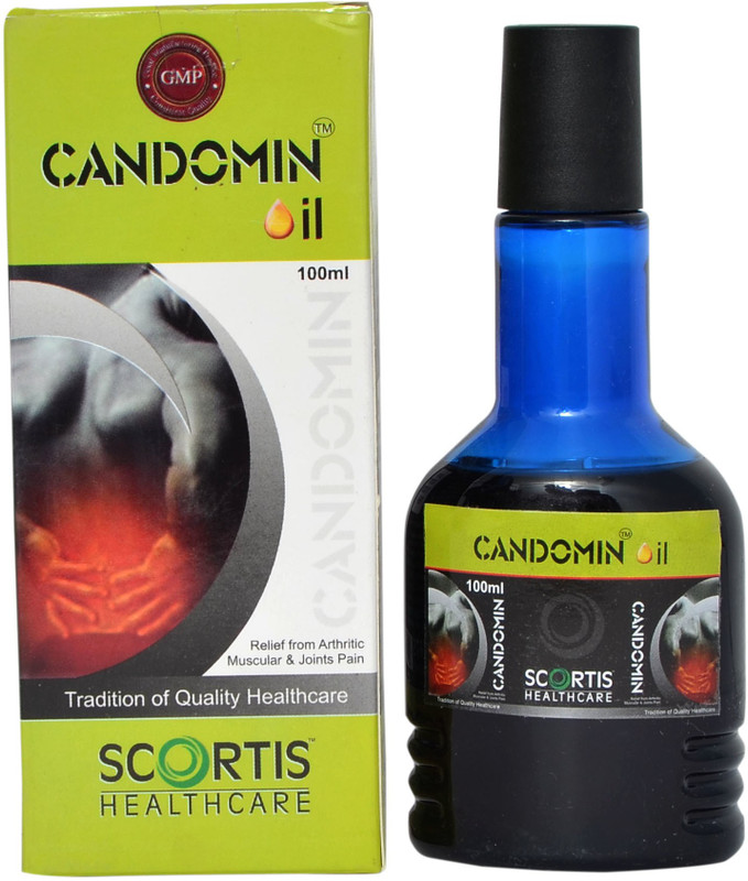 scortis Candomin Oil-100ml (Ayurvedic Pain Relief Oil for Body, Back, Knee, Neck, Legs) Liquid(100 ml)