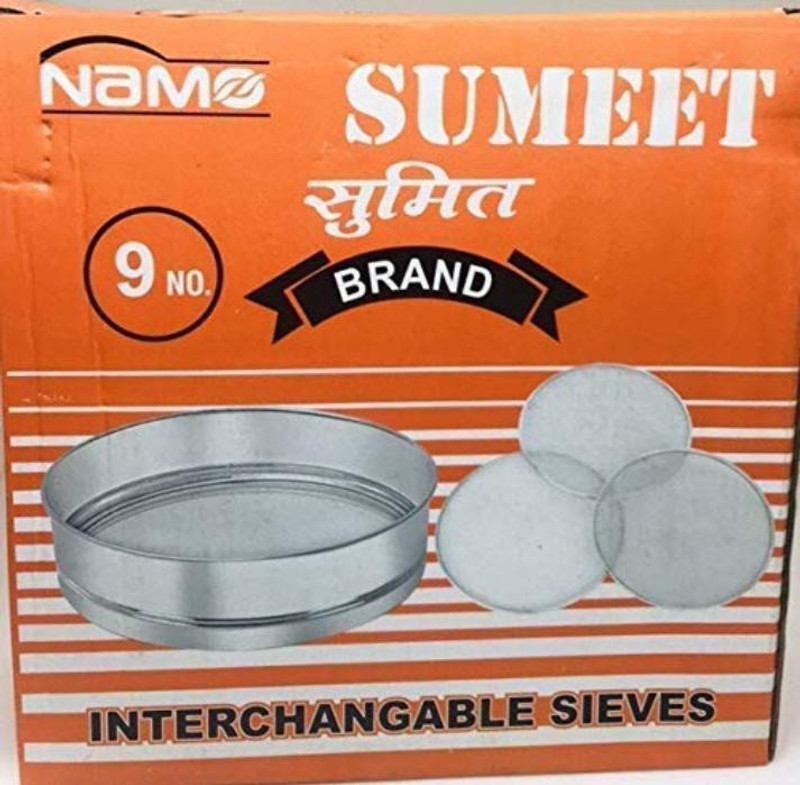 namo Stainless Steel Chalni with Set of 4 Screen (9 Inch) Sieve(Silver)