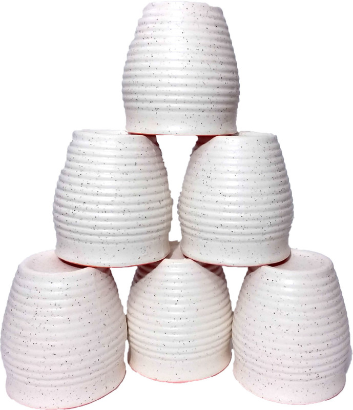 mushti Ceramic Kulhar, Tea Set of 6 multi color for home and gift for some one Ceramic(Multicolor, Pack of 1)