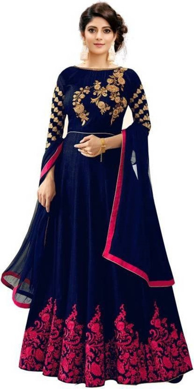 daisyfashion Flared/A-line Gown(Blue, Pink)