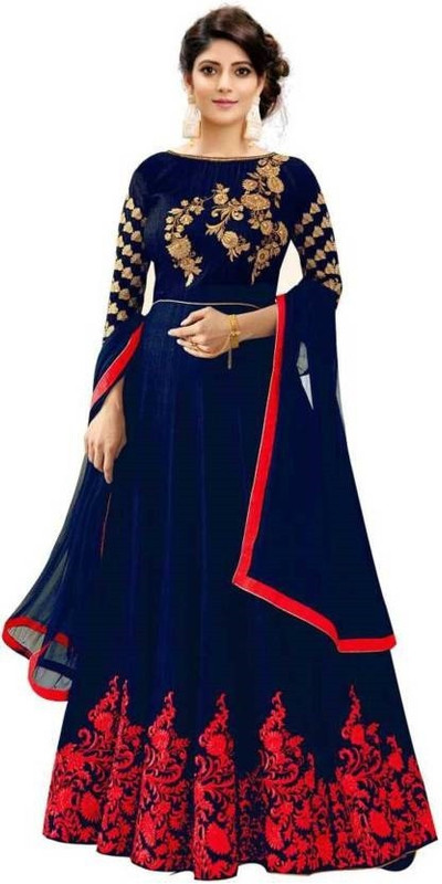 daisyfashion Anarkali Gown(Red, Blue)