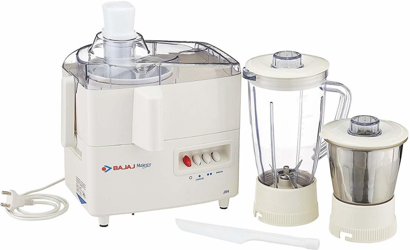 Bajaj Majesty JX 4 Watts- 450 Juicer Mixer Grinder(White, 2 Jars)