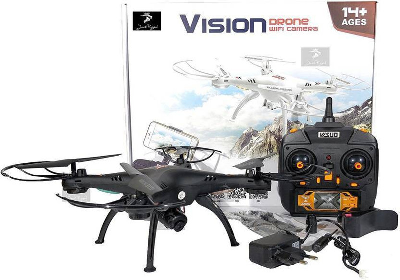 skott Vision Drone with WiFi Camera 2 MP, with USB Charger and Remote Controller - Multi Color (black)(Black)