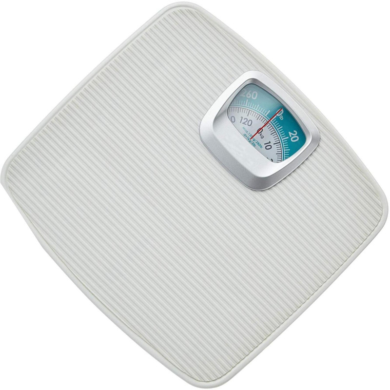 Rorian Analog Weight Machine For Human Body, Capacity 130Kg Mechanical Manual Analog Weighing Scale(White)