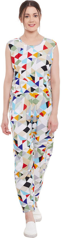 Diachic Geometric Print Women Jumpsuit