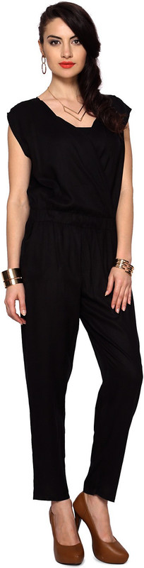 People Solid Women Jumpsuit