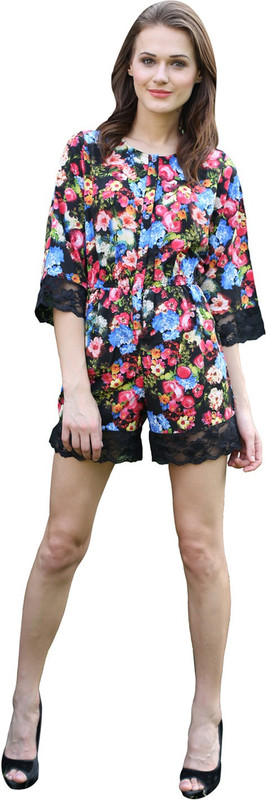 Meiro Floral Print Women Jumpsuit