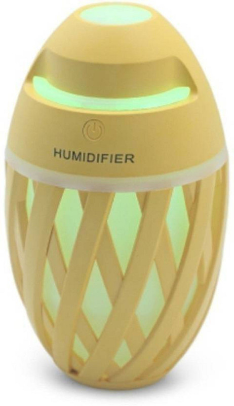 omfashon6495 World Olive Humidifier With LED Night Light Car Air Purifier(Yellow)