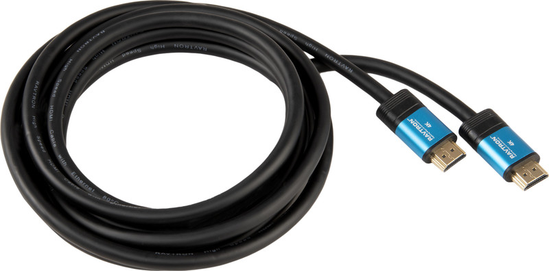 ravtron HDMI 4K CABLE 5.0 METERS HDMI Cable(Compatible with Projector, Gaming Console, TV, Desktop, Laptop, Black)