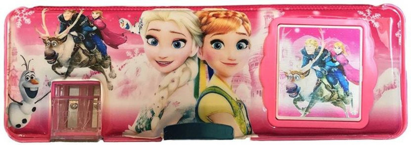kuku Calculator Dual Sharpener, double Sided Pencil Box For girls (Multi-color) Cartoon Art Plastic Pencil Box(Set of 1, Multicolor)