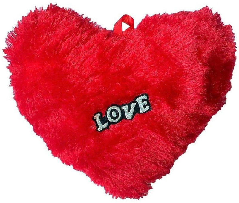 deram designs atorakushon Teddy Valentine Gift Special Rose Fur Heart for Girlfriend Wife Husband Boyfriend her him 15 cm Boyfriend Pillow(Red)