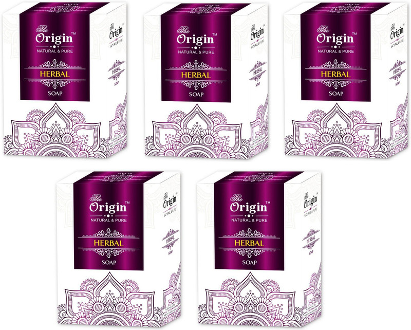 the origin Herbal Soaps 100% Pure Natural & pure soap(5 x 75 g)