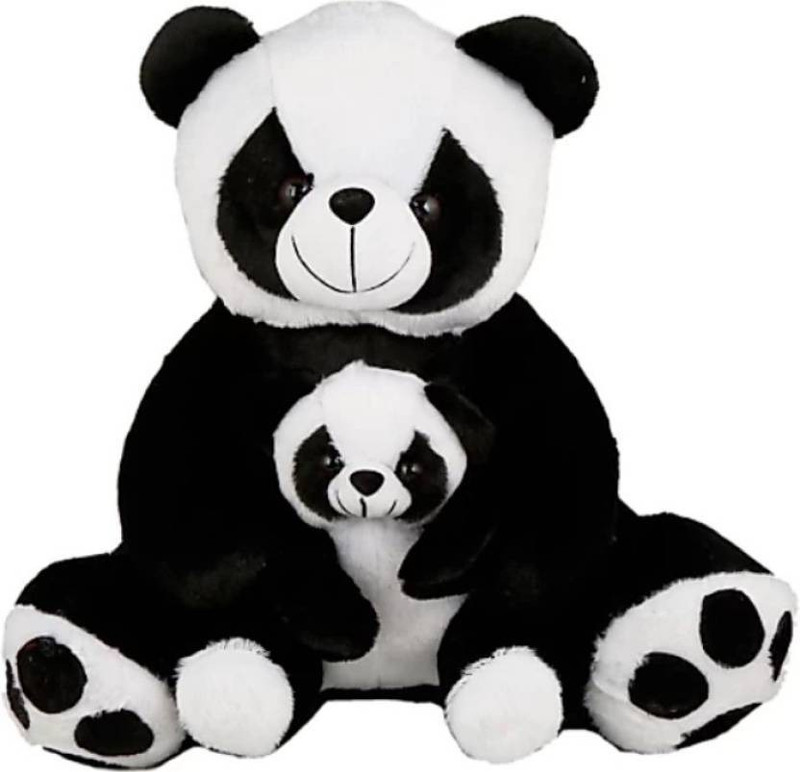 kashish gift gallery panda With Baby teddy bear 60 cm  - 24 inch(black and white)