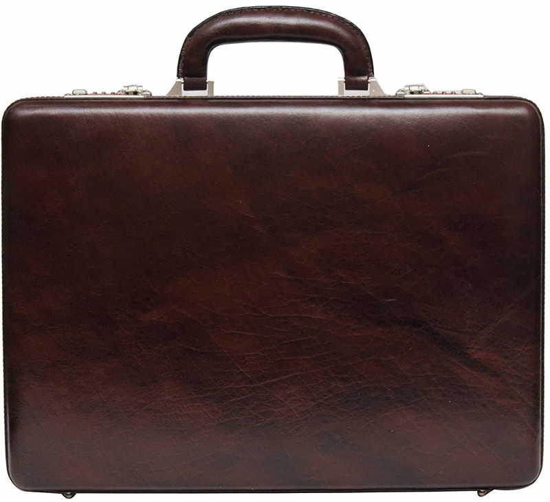 INAYA Briefcase Cum Office File Bag Medium Briefcase - For Men(Brown)