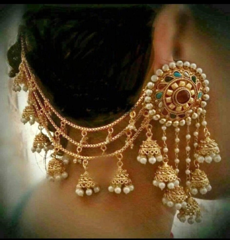 Indoline Gold Plated Fancy Party Wear Earring For girls & Women Alloy...