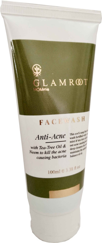 glamroot Anti Acne Face wash ( Made with Pure Tea Tree Oil & Neem Oil) Face Wash(100 ml)