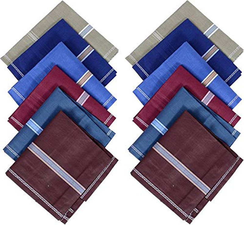 devex Pack of 12(Dark Color) Handkerchief(Pack of 12)